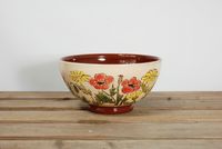 2111-04-1_Sgraffito slibware coloured bowl